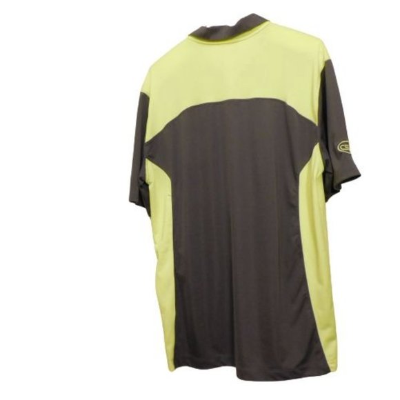 Nike Golf Men's Sz L Dri-fit polo gray/green - Picture 2 of 8